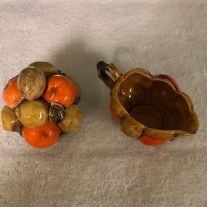 Vintage Inarco sugar bowl and creamer